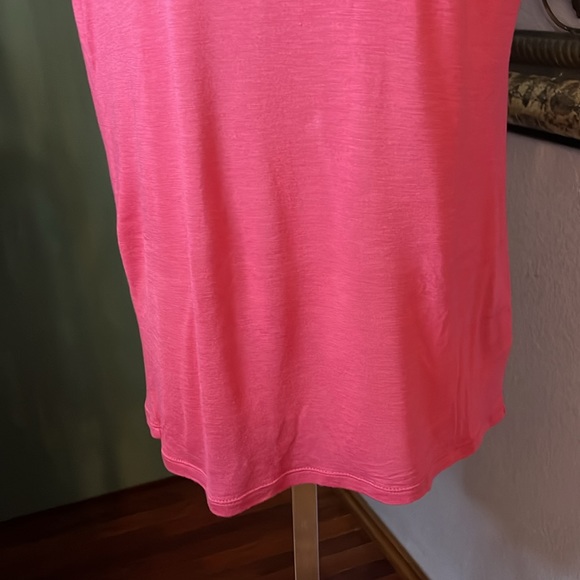Armani Collection | Short Sleeve Cashmere Blend Coral Tee Sz 10 - Picture 3 of 10